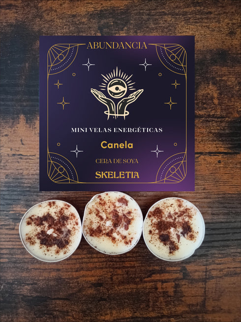 Mini Velas Energéticas - Abundancia - Canela